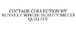 COTTAGE COLLECTION BY NUVELLE WHERE BEAUTY MEETS QUALITY trademark