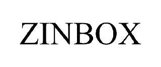 ZINBOX trademark