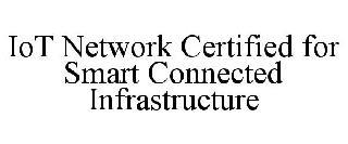 IOT NETWORK CERTIFIED FOR SMART CONNECTED INFRASTRUCTURE trademark