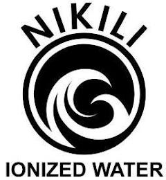 NIKILI IONIZED WATER trademark