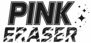 THE MARK CONSISTS OF THE WORD PINK ERASER, WITH OBJECTS IN THE SHAPE OF STARS NEXT TO THE WORD PINK ERASER. PART OF THE WORD ERASER LOOKS MISSING, ERASER, AS PART OF THE MARK. trademark