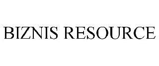 BIZNIS RESOURCE trademark