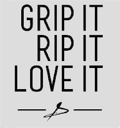 GRIP IT RIP IT LOVE IT D trademark