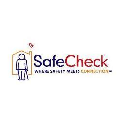 SAFECHECK WHERE SAFETY MEETS CONNECTION TM trademark