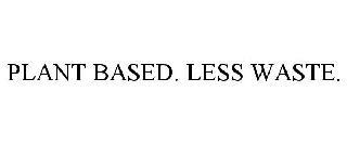 PLANT BASED. LESS WASTE. trademark