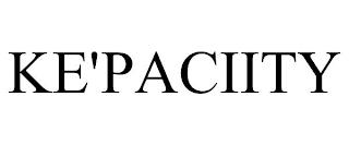 KE'PACIITY trademark