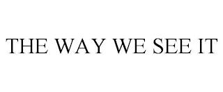 THE WAY WE SEE IT trademark