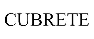 CUBRETE trademark