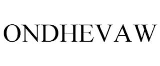 ONDHEVAW trademark