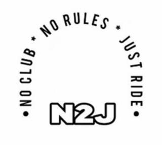 · NO CLUB * NO RULES * JUST RIDE · N2J trademark