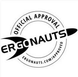 ERGONAUTS OFFICIAL APPROVAL ERGONAUTS.COM/APPROVED trademark