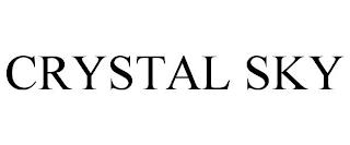 CRYSTAL SKY trademark