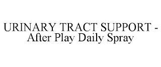 URINARY TRACT SUPPORT - AFTER PLAY DAILY SPRAY trademark