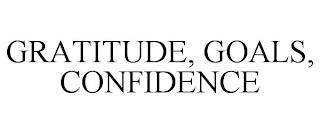 GRATITUDE, GOALS, CONFIDENCE trademark