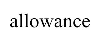 ALLOWANCE trademark