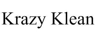 KRAZY KLEAN trademark