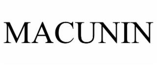 MACUNIN trademark