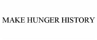 MAKE HUNGER HISTORY trademark