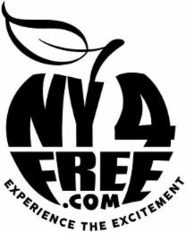 NY4FREE.COM EXPERIENCE THE EXCITEMENT trademark