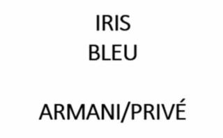 IRIS BLEU ARMANI/PRIVÉ trademark