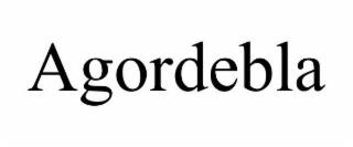 AGORDEBLA trademark