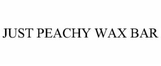 JUST PEACHY WAX BAR trademark