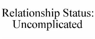 RELATIONSHIP STATUS: UNCOMPLICATED trademark