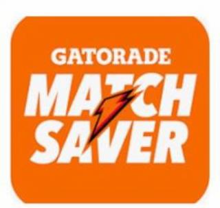 GATORADE, MATCH SAVER trademark