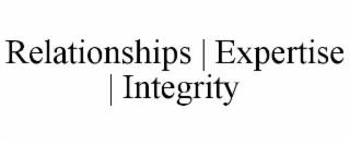 RELATIONSHIPS | EXPERTISE | INTEGRITY trademark