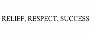 RELIEF, RESPECT, SUCCESS trademark